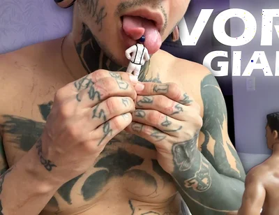 The Giant Demon Macabreink Plays with Two Tiny Humans and Devours Them