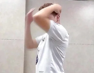 I Almost Got Caught by the Security Guard Exposing Myself in the Public Restroom.