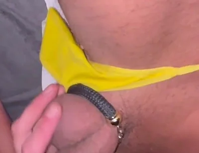 Jerking off Cock in Panties