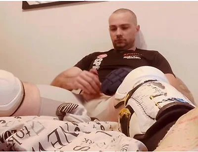 Wank In Hockey Shinpads Soccer Cleats And Hockey Gloves