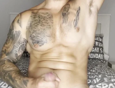 Big Cock Cums with No Touch! Big Load