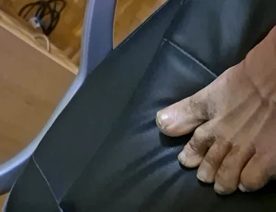 Chubby Daddy Bear Has Very Dirty Feeet.