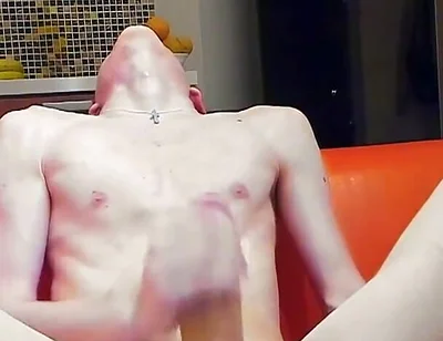 Very Long Cumshot on Cock Stays Hard