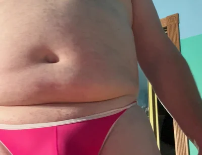 Small Cock Pink Thong