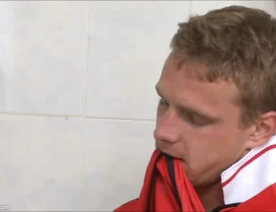 Sweaty Soccer Fuckers Take a Cum Shower