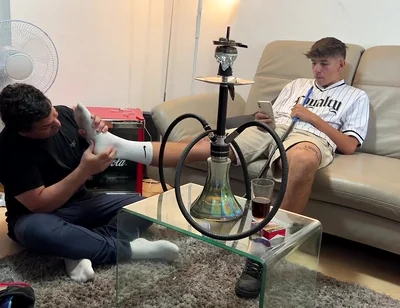 Master pablo feet socks serving