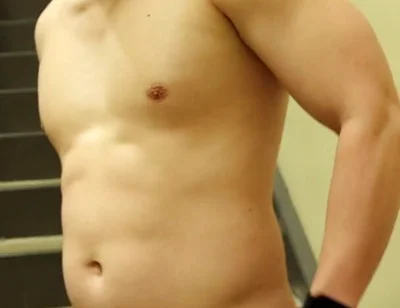 Jerk off by the Stairs at the Gym