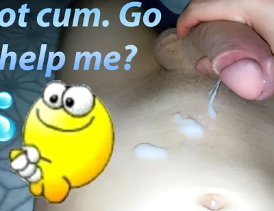 Hot and Passionate Jerking off, a Lot of Sperm. He Finished Sweetly and with Moans