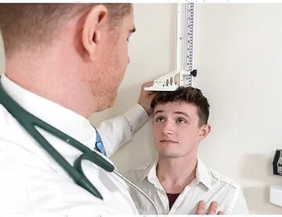 Dr Wolf Fucks New Patient Grant Ducati On His Exam Table