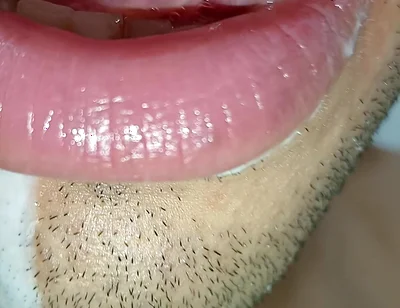 I Love Cum in My Mouth, Tongue Long Tongue, Kiss, Six Pack, Fitness Gym, Submissive, Women's Lingerie