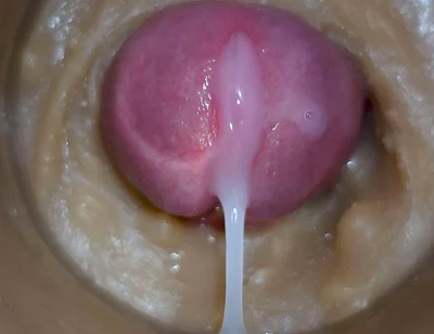 Extreme Close up! Injecting a Large Dose of Sperm Pussy Toy Camera 4K