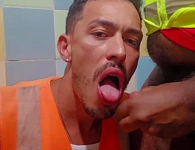 Married Employee Picking up His Colleague in the Bathroom