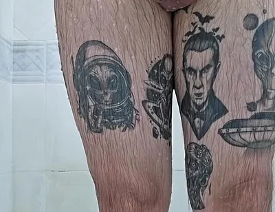 Chubby Was Caught Jerking off in the Shower