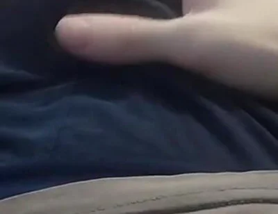 Guy in Panties Massages His