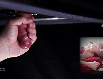 Watch Zander Fly and His Massive Uncut Canon Throbbing While He Thrusts It Through the Hole in My Milking Table