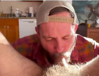 Sucking Off A Handsome Hairy Friend