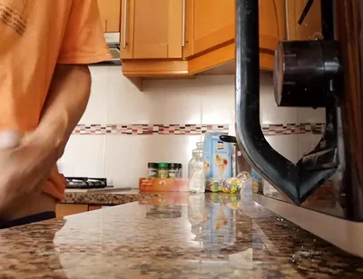 Watch Me Cum on the Kitchen Counter