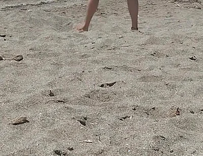 On the Beach Naked Enjoying