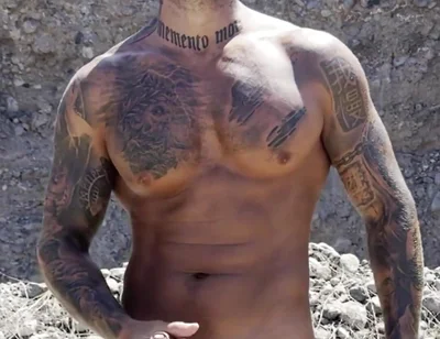 Police Man with Big Cock Cums in the Street