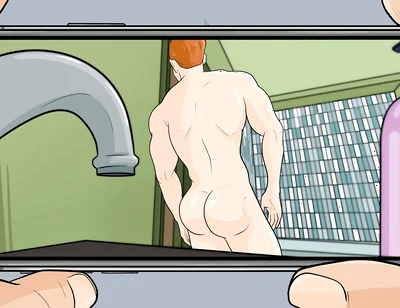 Connor's Video Call Tease with His Bubble Butt