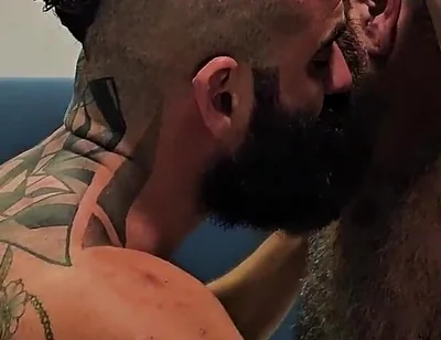 Master's Cock Fucks Juicy Hairy Hole. Bearded Master Fucks Robhairy