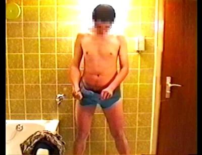 Erect Penis Pee and Hump Masturbation with Hi8 Camera